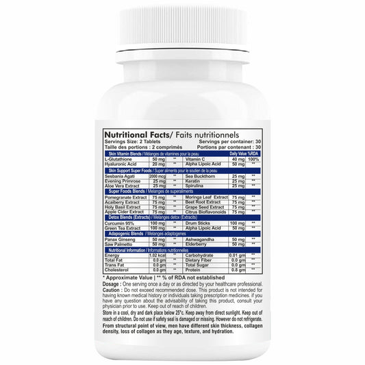 HERBAGENIX Collagen Supplements For Men, 60 Tablets