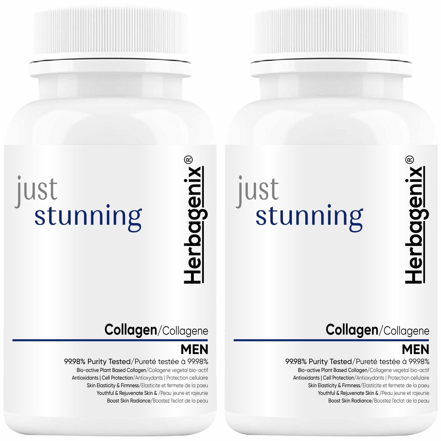 HERBAGENIX Collagen Supplements For Men, 120 Tablets (Pack 2)