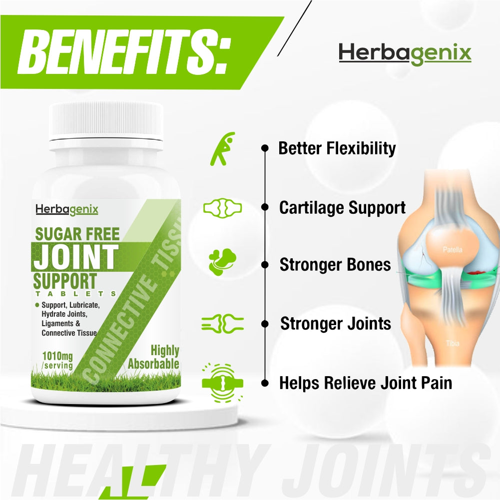 HERBAGENIX Joint Support Supplement For Joints Mobility & Lubrication-60 Tablets