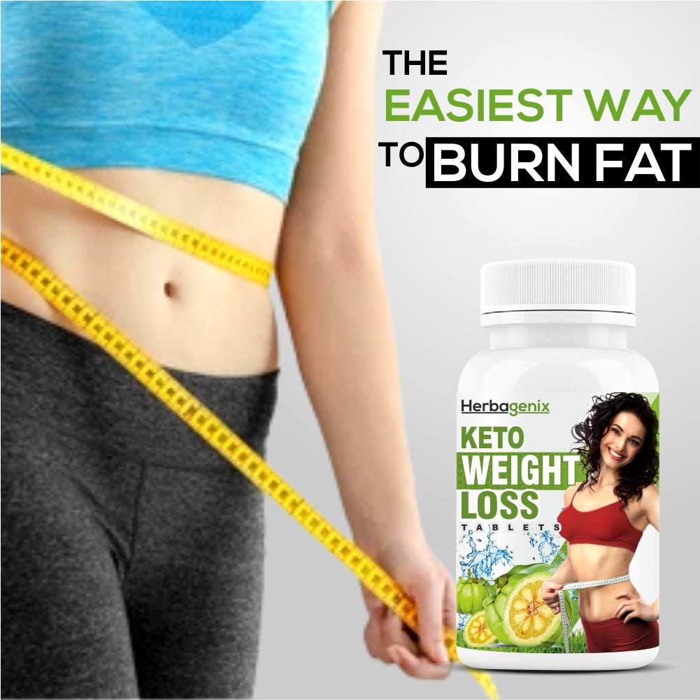 HERBAGENIX Fat Burners For Women, Belly Burner Weight Loss Ayurvedic Supplement-60 Keto Tablets
