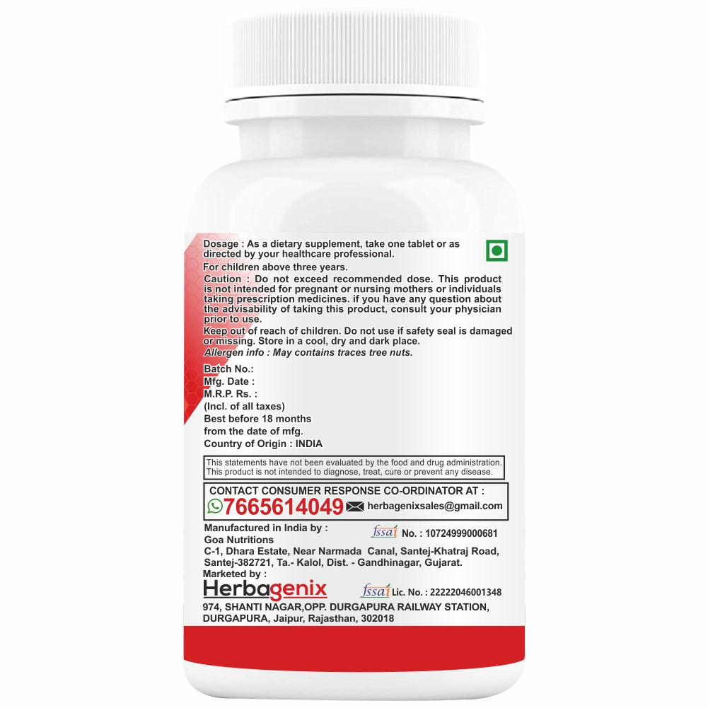 HERBAGENIX Multivitamin for Women, Immunity & Superfoods Blend-60 Chewable Tablets
