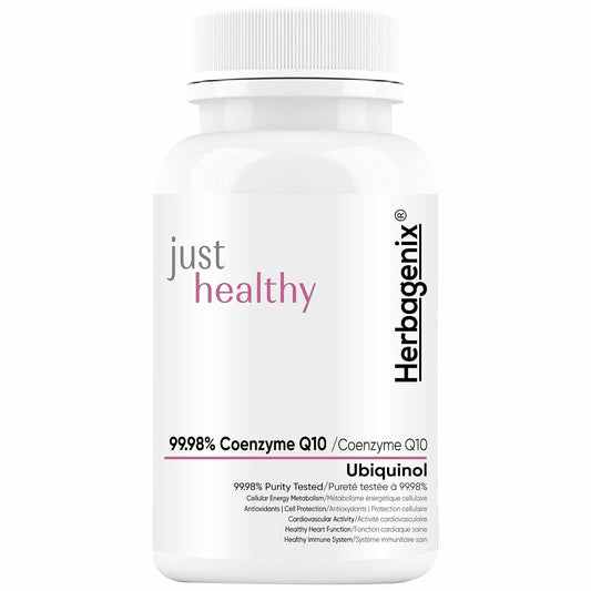 HERBAGENIX Coq10 Coenzyme Q10 300mg 60 No Sugar Veg Tablets