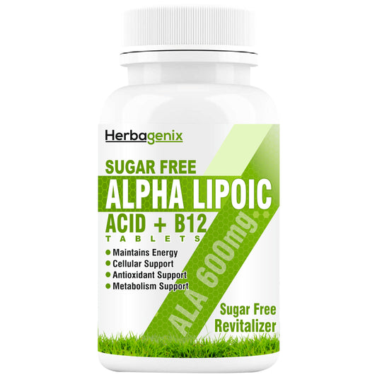 HERBAGENIX Alpha Lipoic Acid 600mg Good Health-60 Sugar Free Tablet