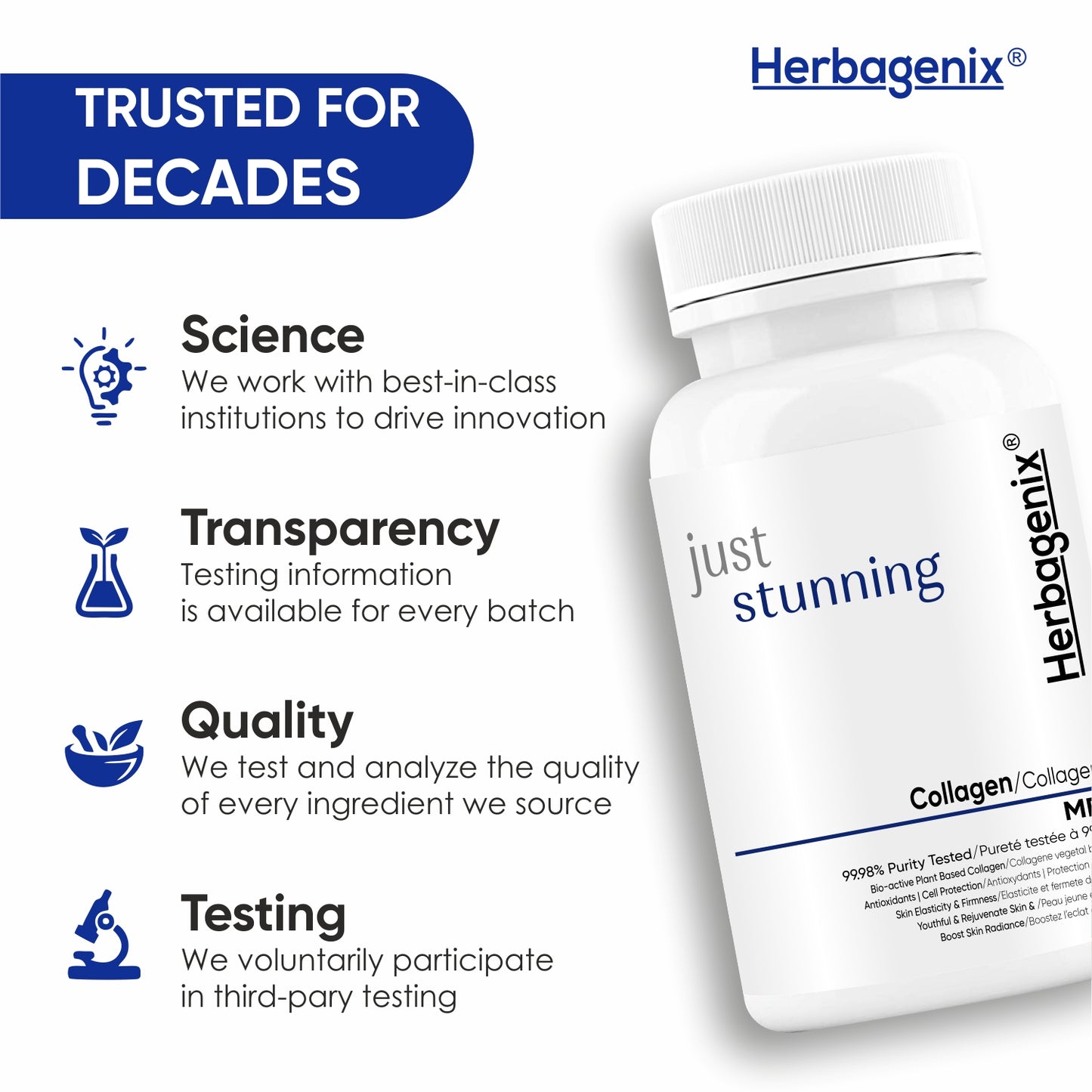 HERBAGENIX Collagen Supplements For Men, 120 Tablets (Pack 2)