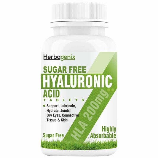 HERBAGENIX Hyaluronic Acid Supplements Tablets With Hyaluronic Acid, 60 Tablets
