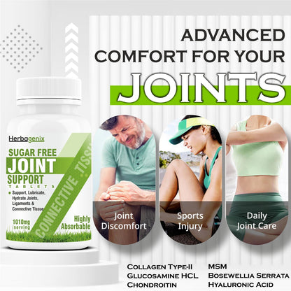 HERBAGENIX Joint Support Supplement For Joints Mobility & Lubrication-60 Tablets