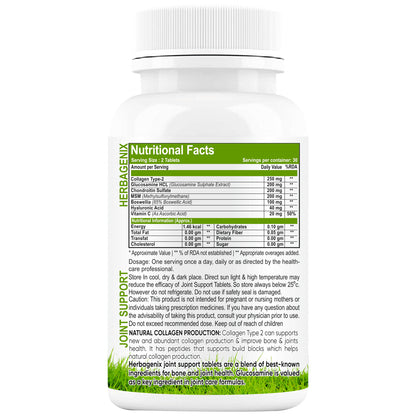 HERBAGENIX Joint Support Supplement For Joints Mobility & Lubrication-60 Tablets