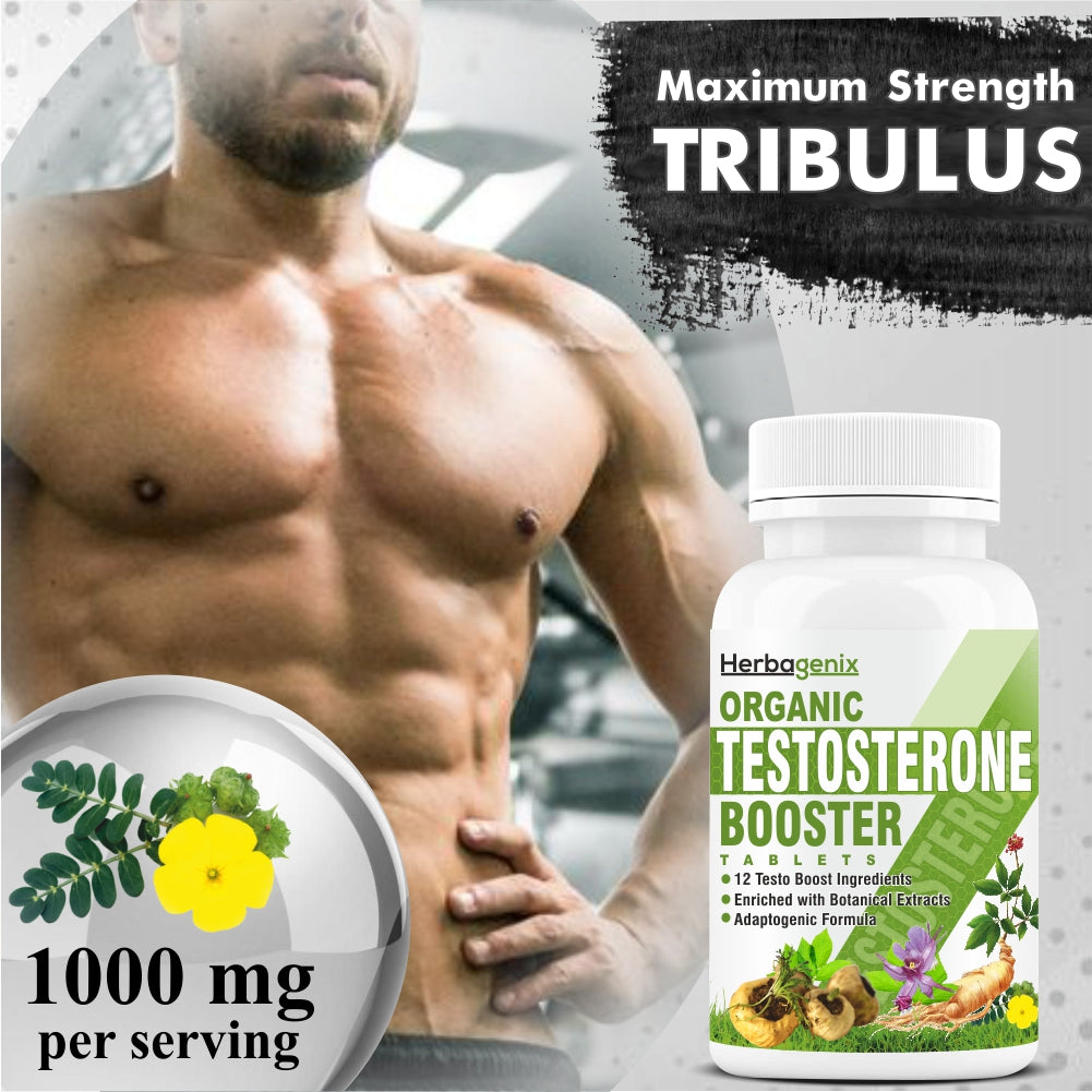HERBAGENIX Testosterone Booster Energy Supplement For Men-60 Tablets