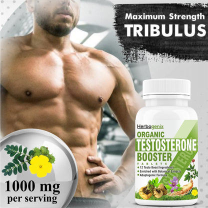 HERBAGENIX Testosterone Booster Energy Supplement For Men-60 Tablets