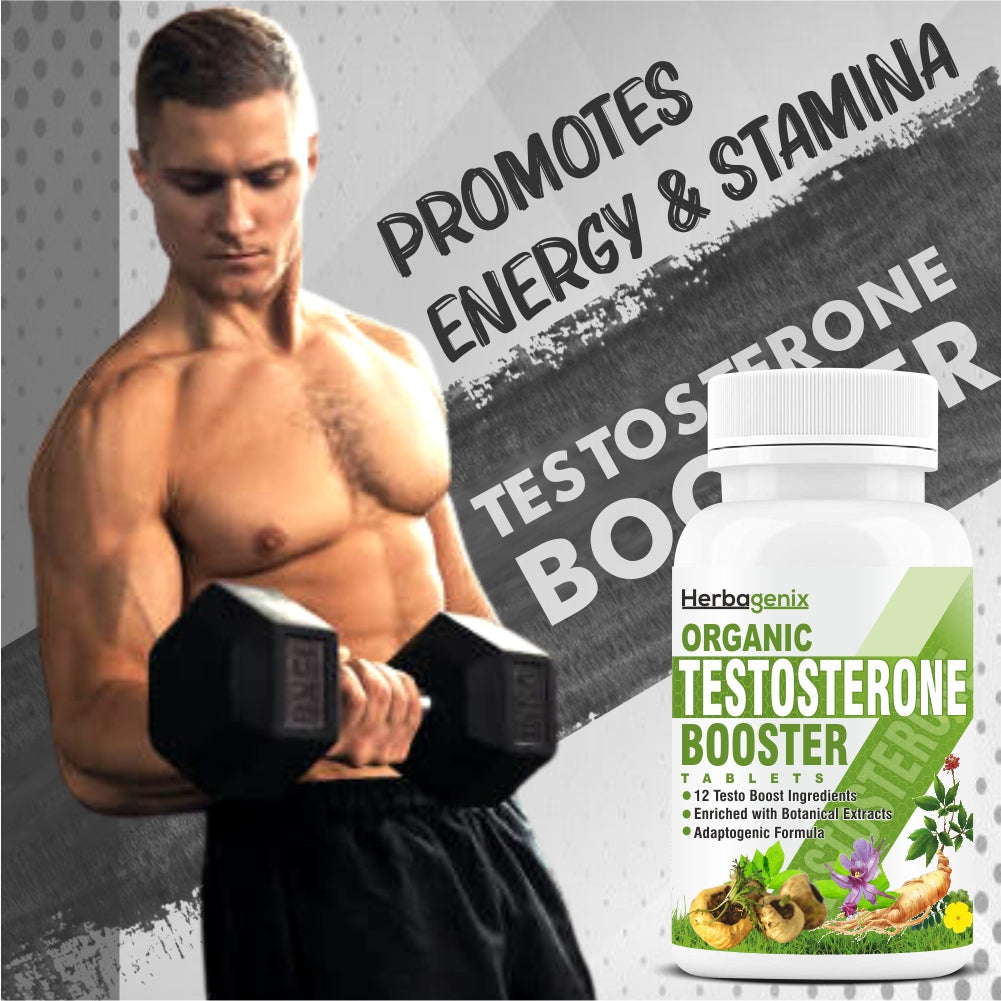 HERBAGENIX Testosterone Booster Energy Supplement For Men-60 Tablets