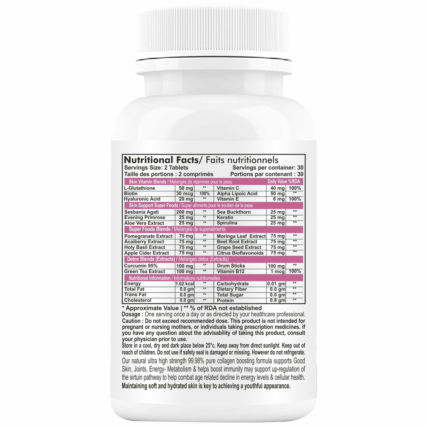 HERBAGENIX Collagen Supplements For Women, 120 Tablets (Pack 2)