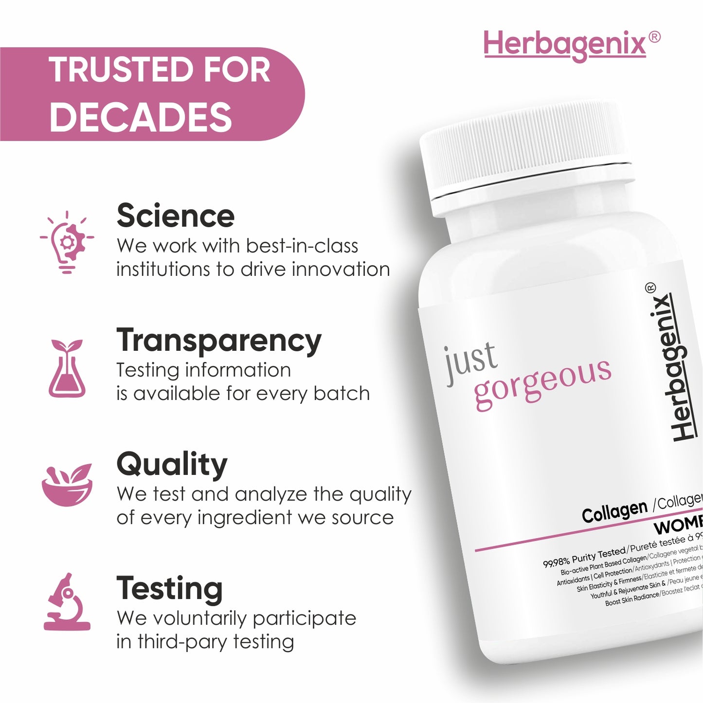 HERBAGENIX Collagen Supplements For Women, 120 Tablets (Pack 2)