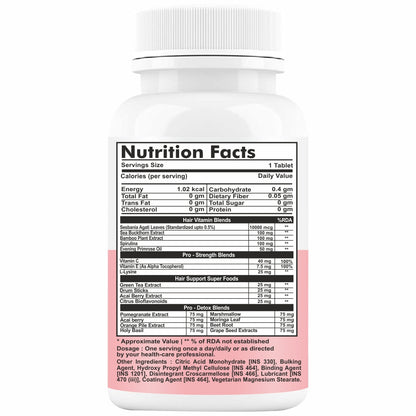 HERBAGENIX Biotin For Hair Growth Tablets - 120 Boitin Tablet (Pack 2)