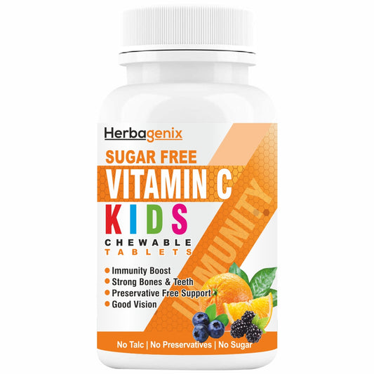 HERBAGENIX Vitamin C Tablet For Kids Chewable Tablets – 60